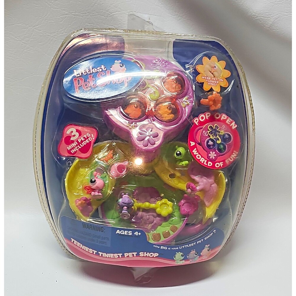 Littlest Pet Shop On the Go Butterfly Garden Playset w/ 3 Mini Pets